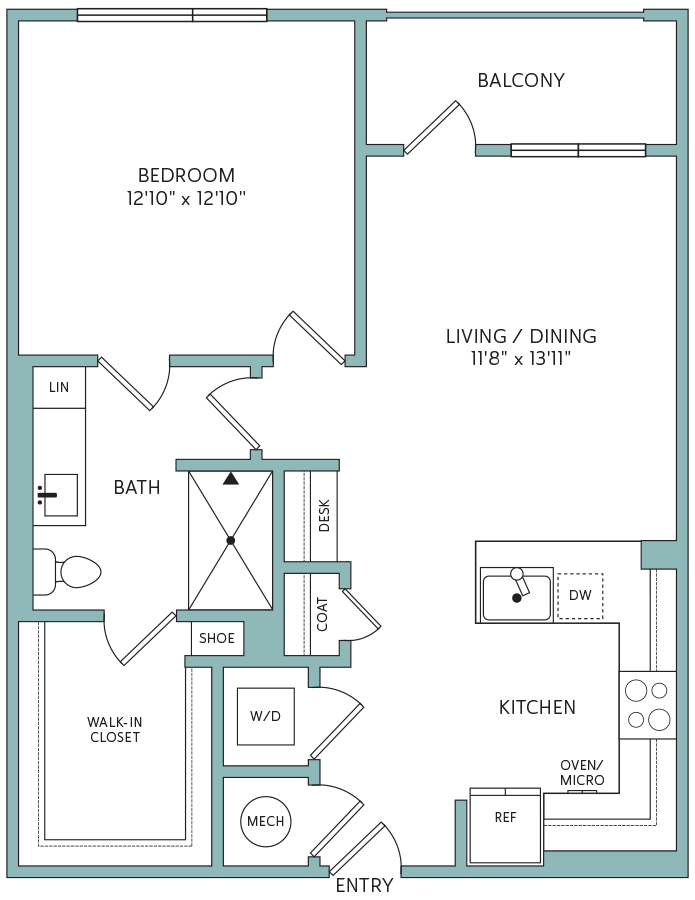 1C floorplan