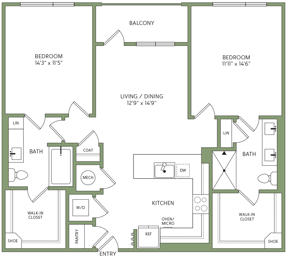 2B floorplan