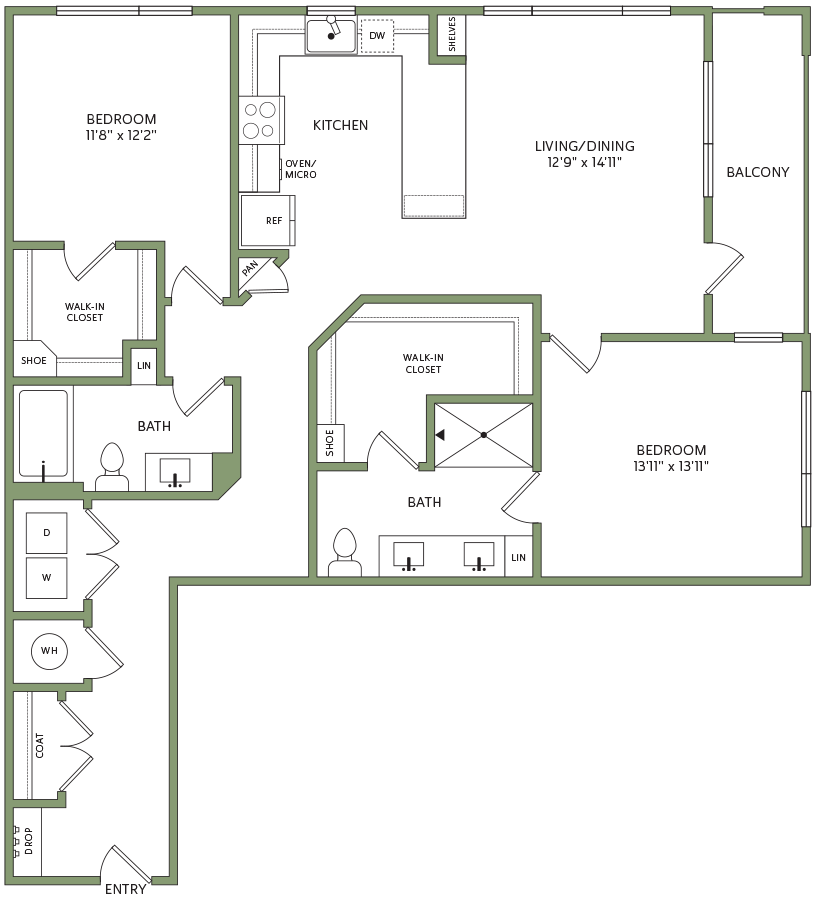 2E floorplan