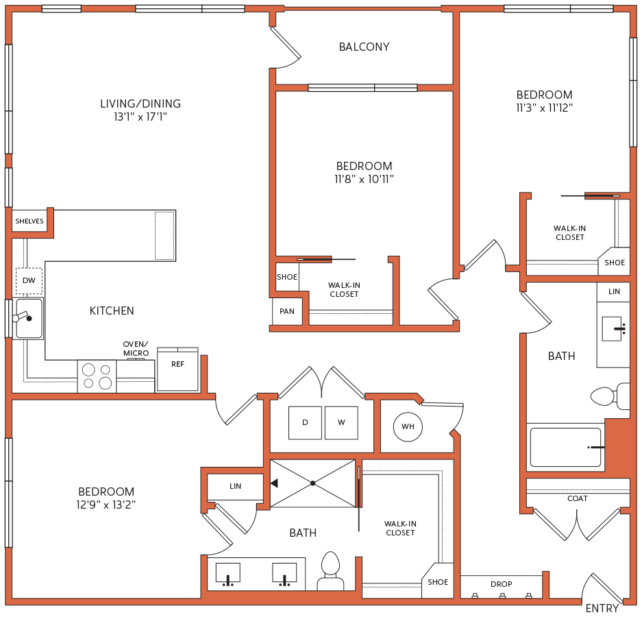 3B floorplan