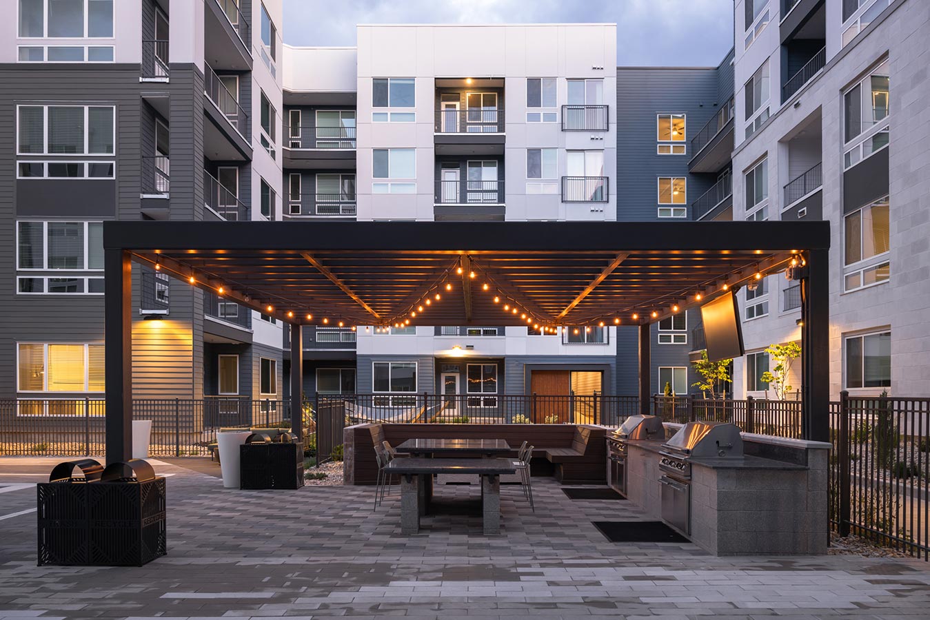 Rye Central Park Pool area with grills